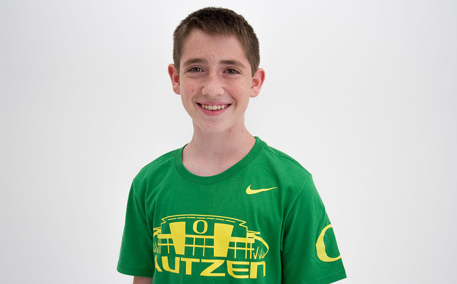 Portrait of Ethan with a white background.