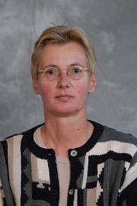 Faculty member Lissi Hansen looks to the camera